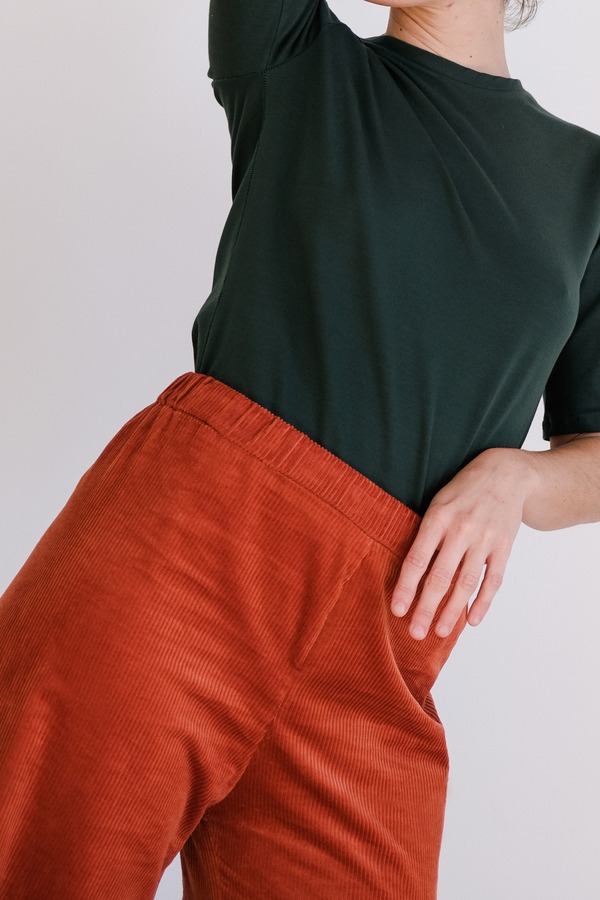Pantalón de pana terracota Gemma Oriol